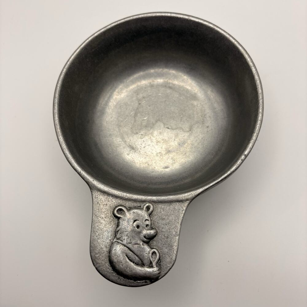 PEWTAREX "CARSON" CHILDREN'S TEDDY BEAR HANDLE PORRIDGE OATMEAL CEREAL BOWL